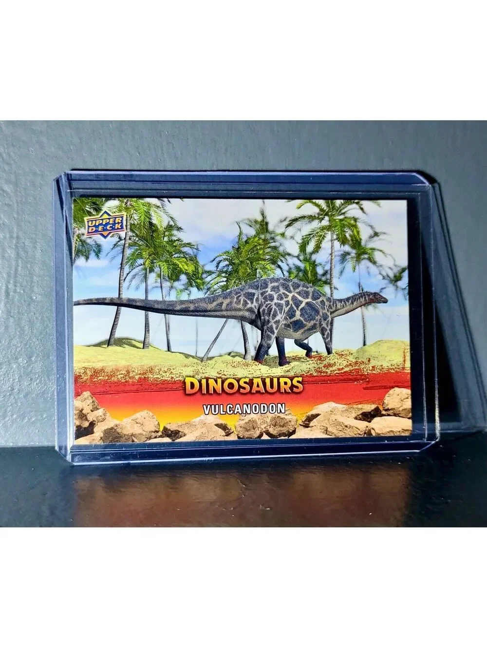 2015 Upper Deck Dinosaurs Vulcandon Extinction Red Parallel #89 Card